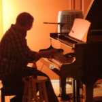 Man playing a piano