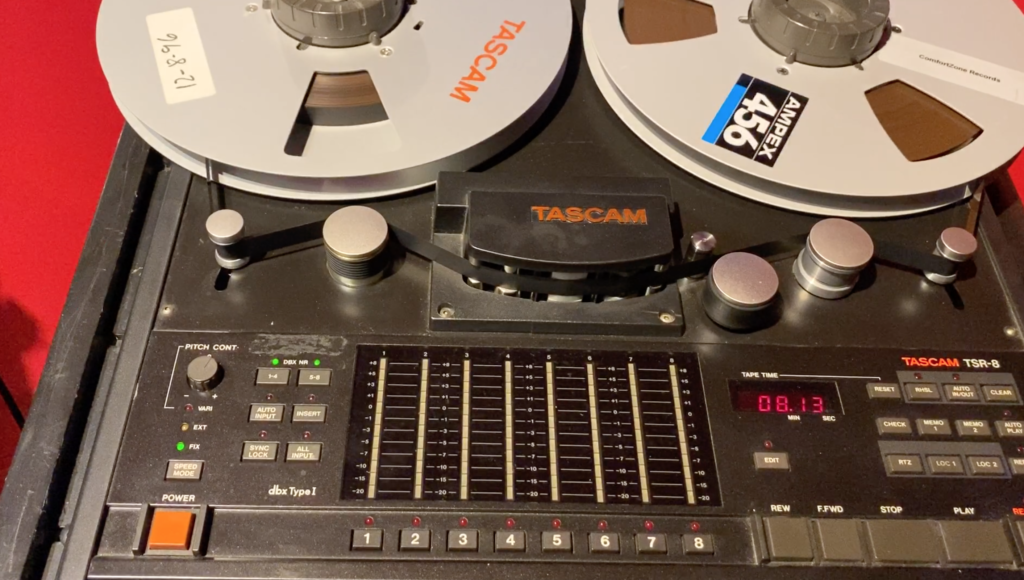 An old vintage 8 track tape machine